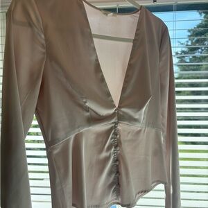Cotton Candy Satin Blouse - small